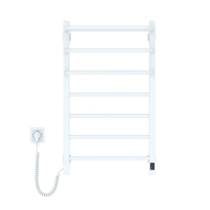 Vertaduro - Elektrischer Handtuchwärmer mit Thermostat DOR 155W/230V 80x48 cm IP44 weiß links