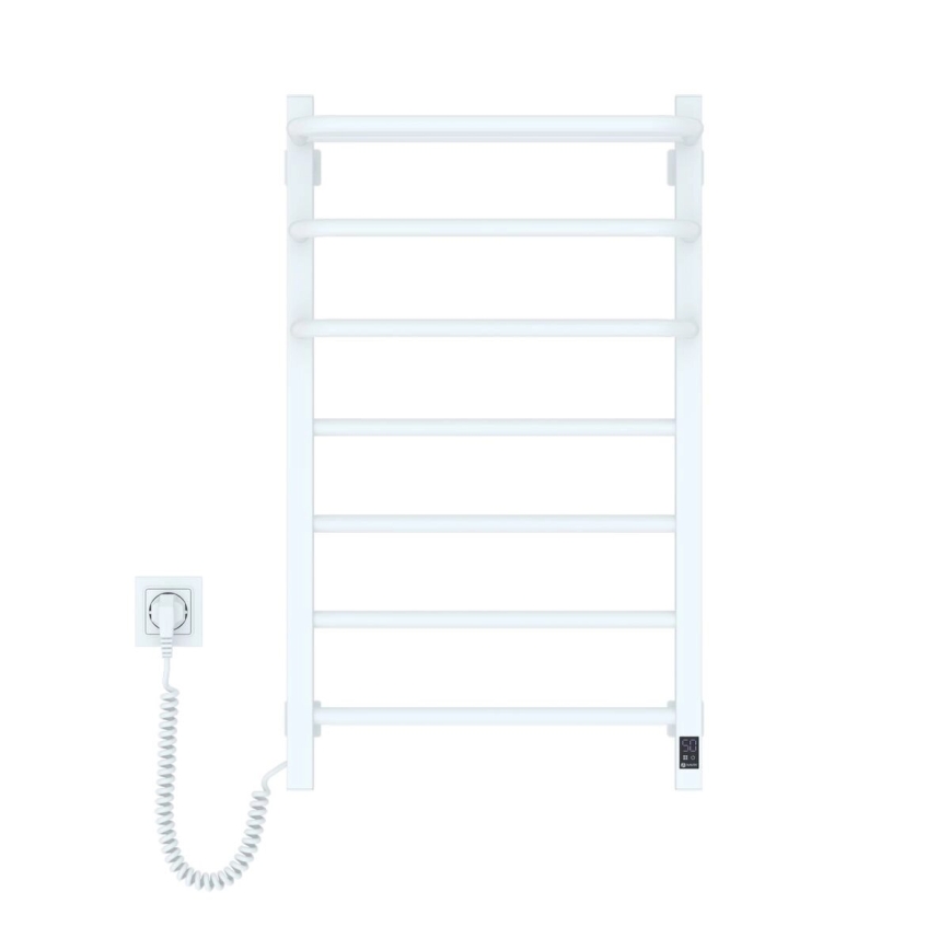 Vertaduro - Elektrischer Handtuchwärmer mit Thermostat DOR 155W/230V 80x48 cm IP44 weiß links