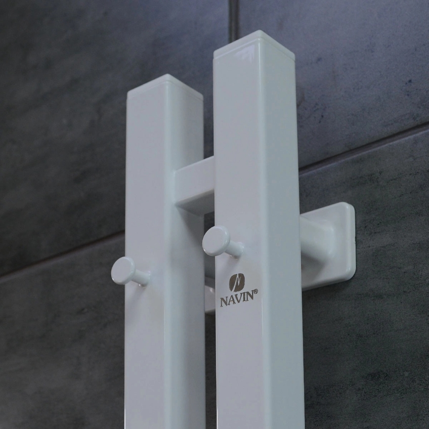 Vertaduro - Elektrischer Handtuchwärmer mit Thermostat VEO 106W/230V 150x9 cm IP44 weiß rechts