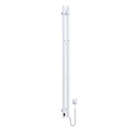 Vertaduro - Elektrischer Handtuchwärmer mit Thermostat VEO 106W/230V 150x9 cm IP44 weiß rechts