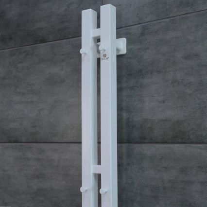 Vertaduro - Elektrischer Handtuchtrockner mit Thermostat VEO 70W/230V 120x9 cm IP44 weiß rechts