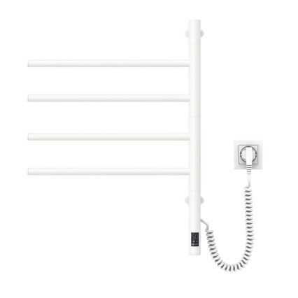 Vertaduro - Elektrischer schwenkbarer Handtuchwärmer mit Thermostat ARA 60W/230V 65x49 cm IP44 weiß