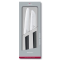 Victorinox - 2-teiliges Küchenmesser-Set SWISS MODERN, schwarz