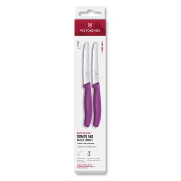 Victorinox - 2er-Set Gemüsemesser SWISS CLASSIC, 11 cm, lila