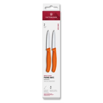 Victorinox - 2er-Set Gemüsemesser SWISS CLASSIC 8 cm, orange