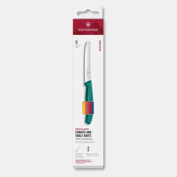 Victorinox - 6-teiliges Set mit Gemüsemessern SWISS CLASSIC, 11 cm, mehrfarbig