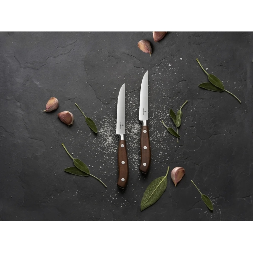 Victorinox - GRAND MAITRE Steakmesser-Set 12 cm, 2er-Set, Ahorn