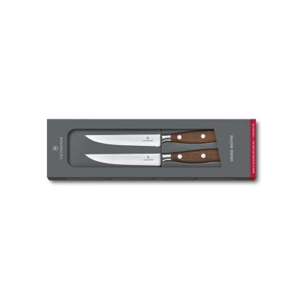 Victorinox - GRAND MAITRE Steakmesser-Set 12 cm, 2er-Set, Ahorn