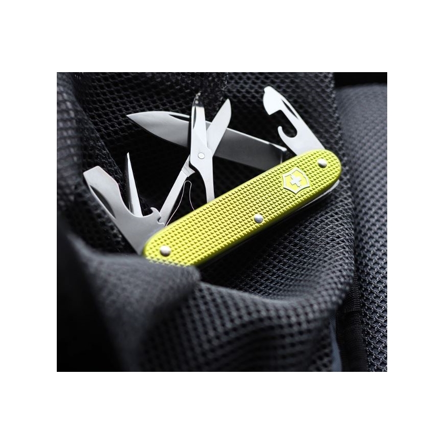 Victorinox – Multifunktionales Taschenmesser Alox Limited edition 9,3 cm/9 Funktionen grün
