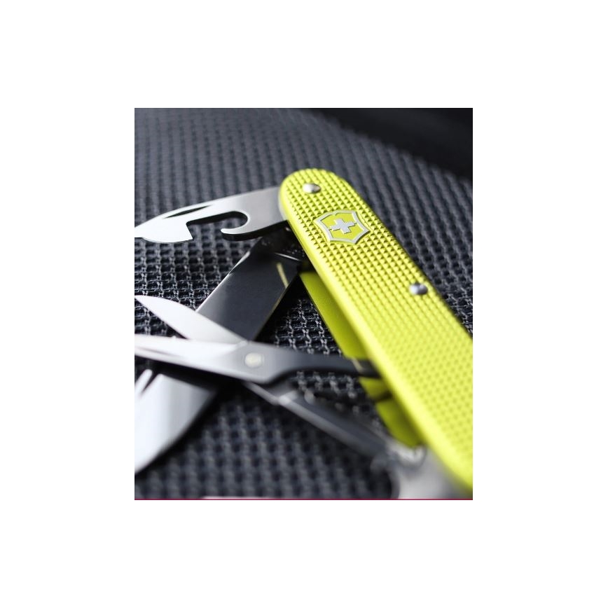Victorinox – Multifunktionales Taschenmesser Alox Limited edition 9,3 cm/9 Funktionen grün