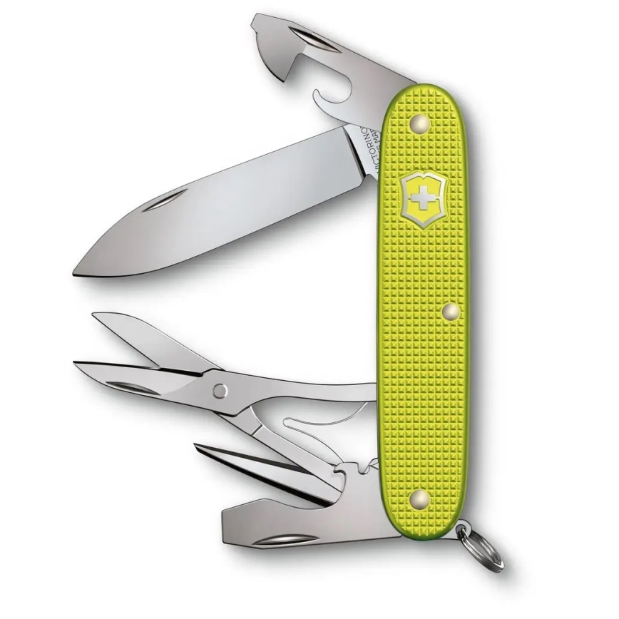 Victorinox – Multifunktionales Taschenmesser Alox Limited edition 9,3 cm/9 Funktionen grün