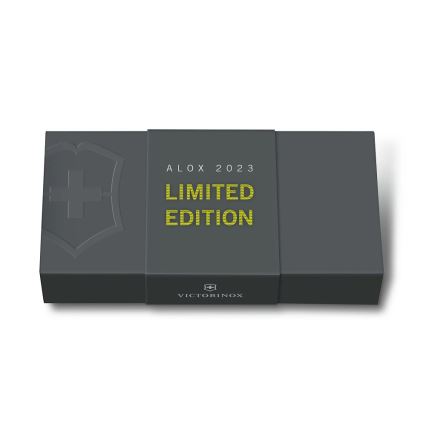 Victorinox – Multifunktionales Taschenmesser Alox Limited edition 9,3 cm/9 Funktionen grün