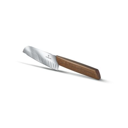Victorinox - Santoku-Küchenmesser SWISS MODERN 17 cm Walnuss