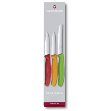 Victorinox - Set aus 3 Gemüsemessern, farblich gemischt
