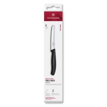 Victorinox - Set mit Gemüsemessern SWISS CLASSIC 11 cm, 6 Stück, schwarz