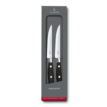 Victorinox - Steakmesserset GRAND MAITRE 12 cm, 2 Stück, schwarz