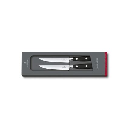 Victorinox - Steakmesserset GRAND MAITRE 12 cm, 2 Stück, schwarz