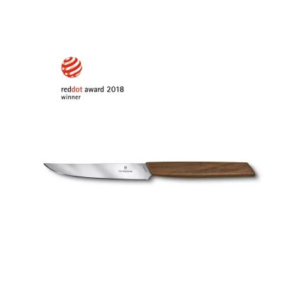 Victorinox - Steakmesserset SWISS MODERN 12 cm, 2 Stück, Walnuss