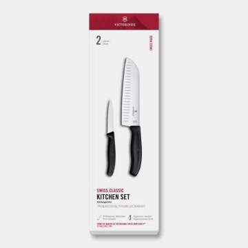 Victorinox - SWISS CLASSIC 2-teiliges Küchenmesser-Set, schwarz