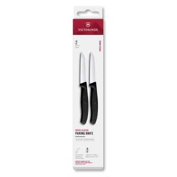 Victorinox - SWISS CLASSIC 2er-Set Gemüsemesser, 8 cm, schwarz