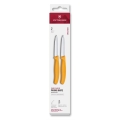 Victorinox – SWISS CLASSIC Gemüsemesserset, Klingenlänge 8 cm, 2 Stück, gelb