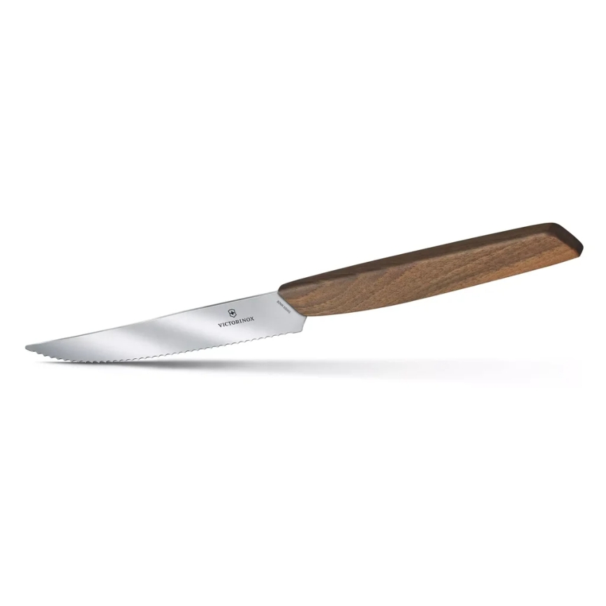 Victorinox - SWISS MODERN Steakmesser-Set 12 cm, 2-teilig, Walnussholz