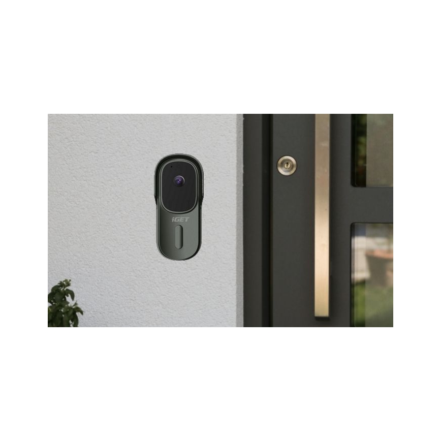 Video-Türklingel mit Bewegungsmelder Full HD 1080p IP65 Wi-Fi anthrazit + Lautsprecher