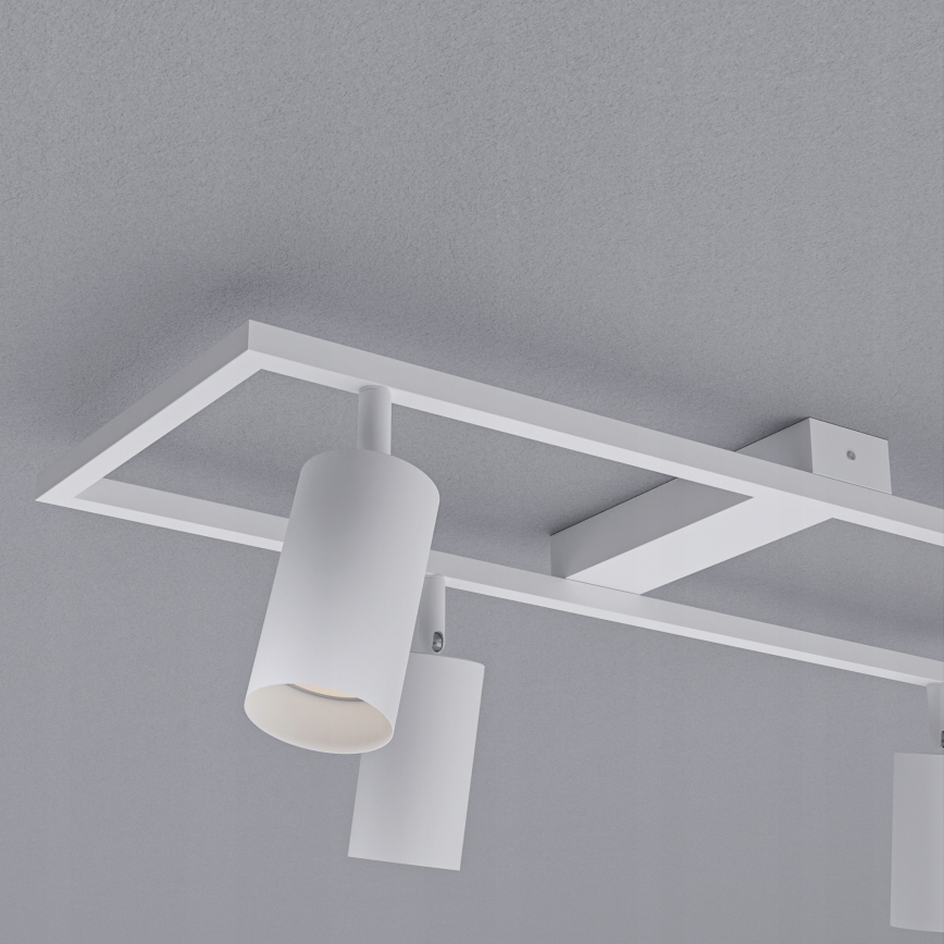 Vierflammiger Deckenstrahler, 4x GU10, 30 W, 230 V, weiß