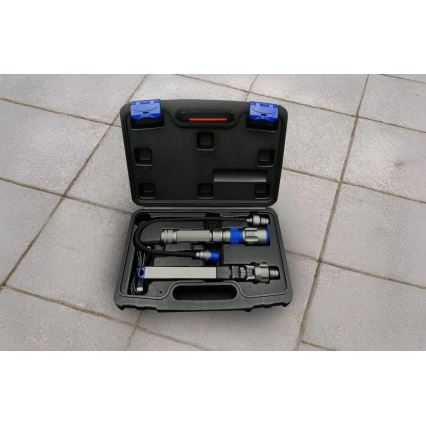 Viking - Dimmbare, wiederaufladbare 3-in-1-LED-Taschenlampe LED/5V IPX4 380 lm 2200 mAh