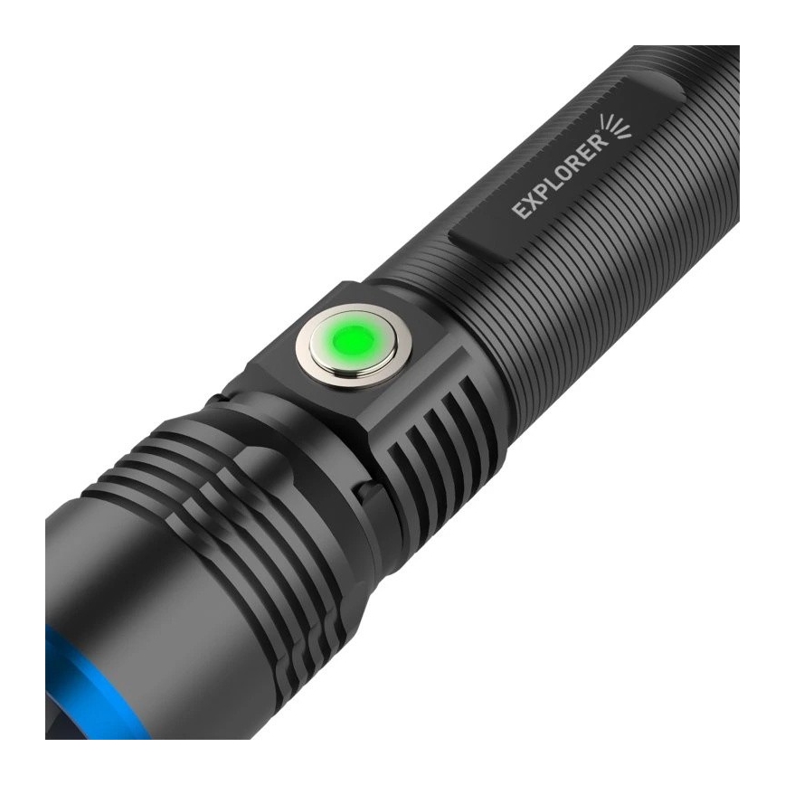 Viking - dimmbare, wiederaufladbare LED-Taschenlampe LED/5V IPX3 600 lm 2600 mAh