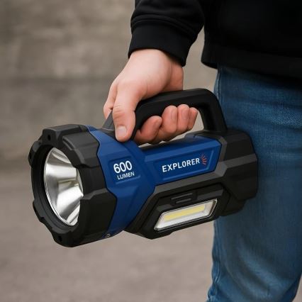 Viking - Dimmbare wiederaufladbare LED-Taschenlampe LED/5V IPX4 1000 lm 8000 mAh