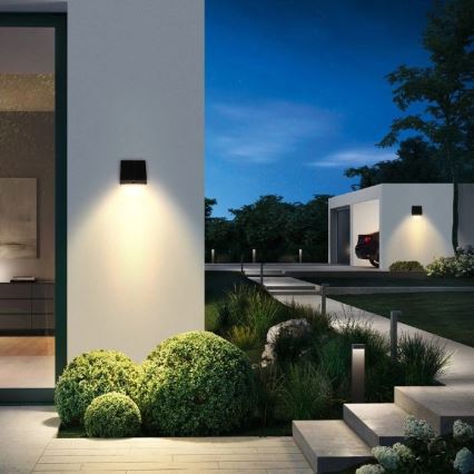 Viking - LED-dimmbare Solar-Wandleuchte mit Sensor LED/2W/3,7V IP54 4000K 2000 mAh