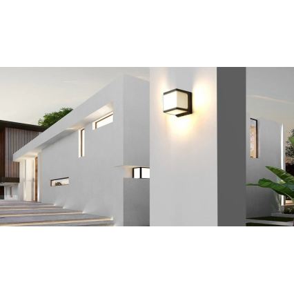 Viking - LED-Solar-Wandleuchte mit integriertem Sensor LED/1,5W/3,7V IP54 4000K 2000 mAh