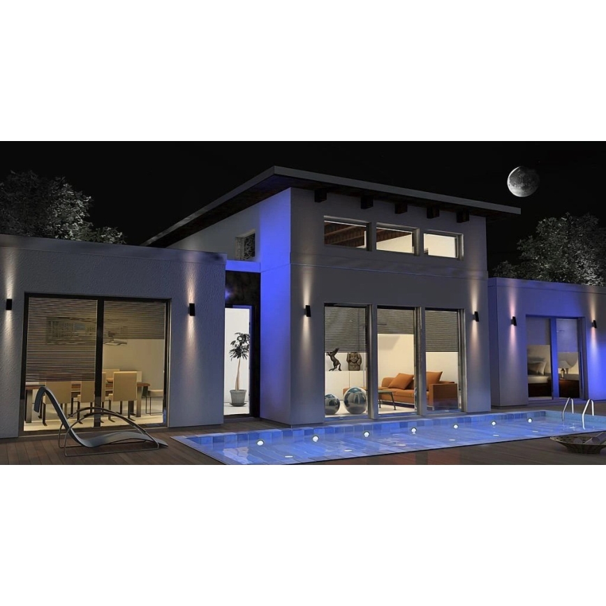 Viking - LED Dimmbare solarbetriebene Wandleuchte LED/1,5W/3,7V IP65 4000K 2000 mAh