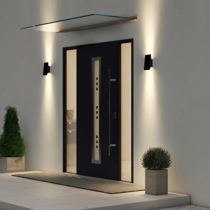 Viking - LED Dimmbare solarbetriebene Wandleuchte LED/1,5W/3,7V IP65 4000K 2000 mAh