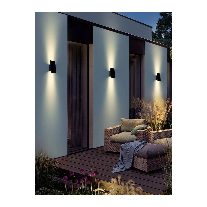 Viking - LED Dimmbare solarbetriebene Wandleuchte LED/1,5W/3,7V IP65 4000K 2000 mAh