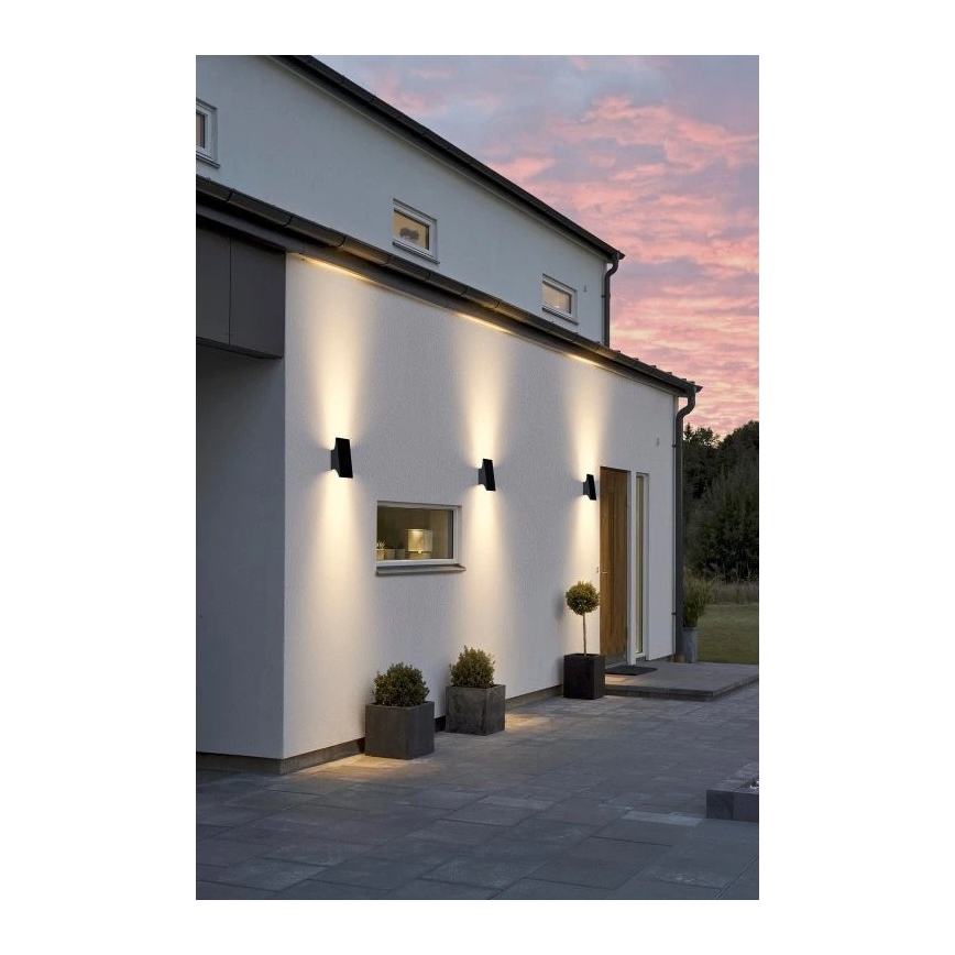 Viking - LED Dimmbare solarbetriebene Wandleuchte LED/1,5W/3,7V IP65 4000K 2000 mAh