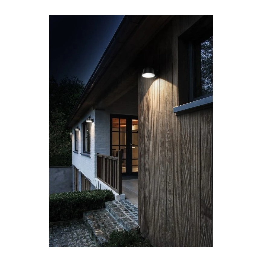 Viking - Dimmbare LED-Solar-Wandleuchte mit Sensor LED/1W/3,7V IP44 4000K 2000 mAh