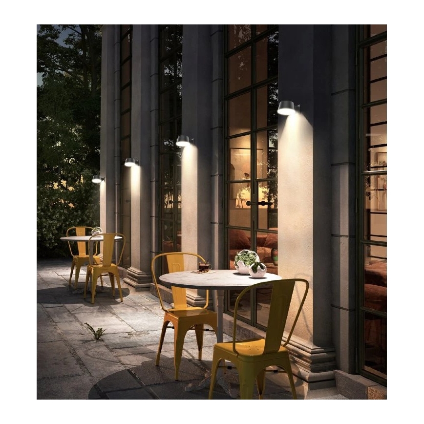 Viking - Dimmbare LED-Solar-Wandleuchte mit Sensor LED/1W/3,7V IP44 4000K 2000 mAh