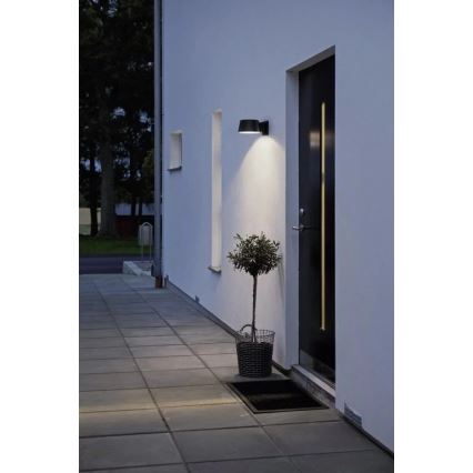 Viking - Dimmbare LED-Solar-Wandleuchte mit Sensor LED/1W/3,7V IP44 4000K 2000 mAh