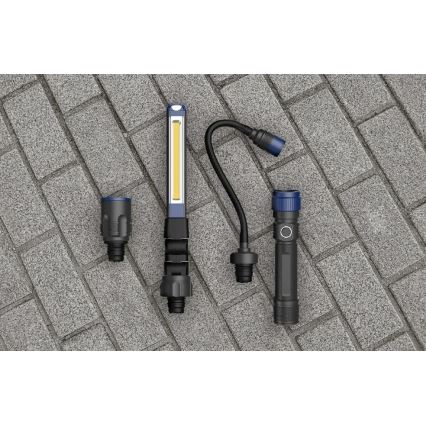 Viking - Wiederaufladbare 3-in-1 LED-Taschenlampe 5V IPX4 380 lm 2200 mAh