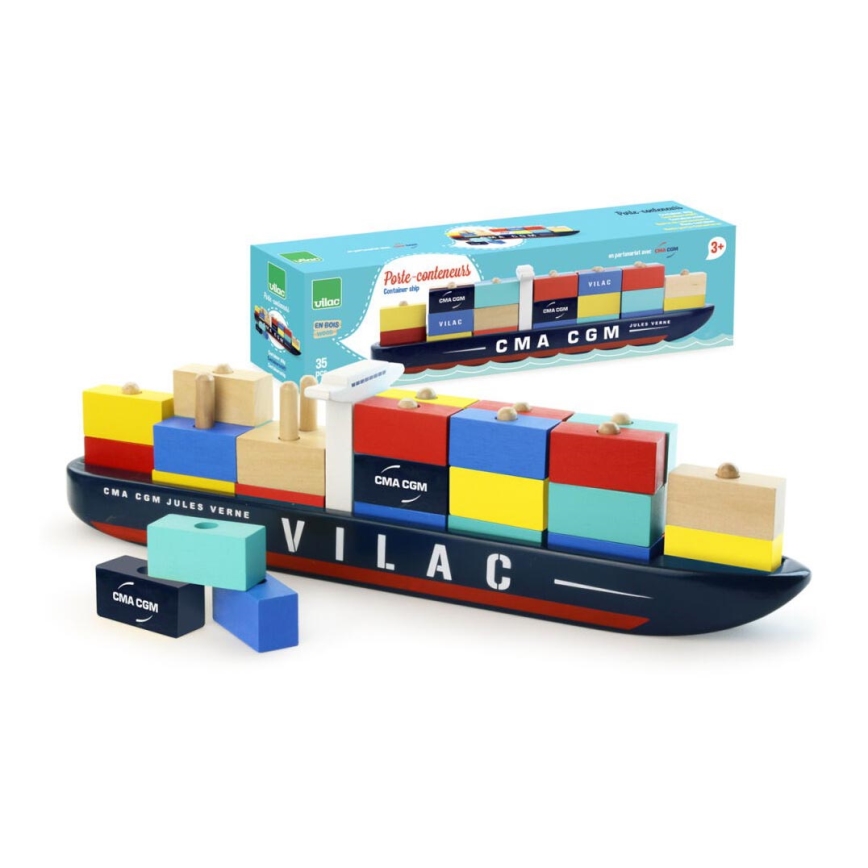 Vilac - Containerschiff-Bausatz