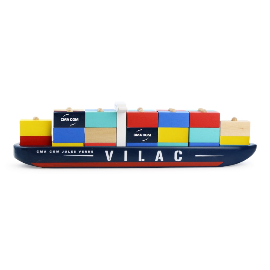 Vilac - Containerschiff-Bausatz