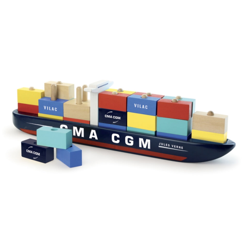 Vilac - Containerschiff-Bausatz