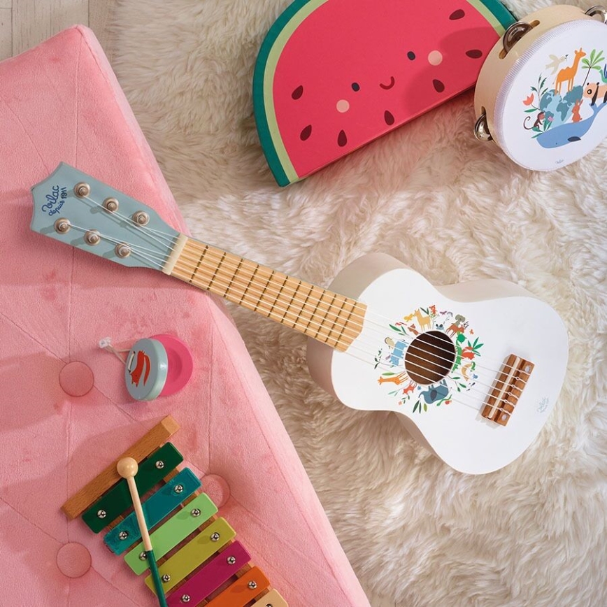 Vilac - Kinder-Holzgitarre, Tiere der Welt Sarah Betz
