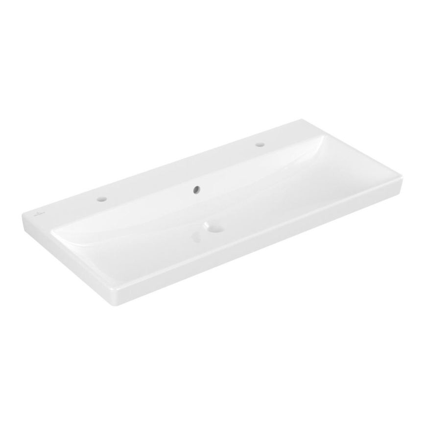 Villeroy & Boch 4156A401 - Wandhängendes Waschbecken AVENTO 100 x 47 cm Keramik/weiß