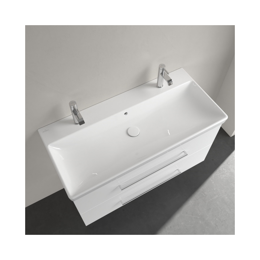 Villeroy & Boch 4156A401 - Wandhängendes Waschbecken AVENTO 100 x 47 cm Keramik/weiß