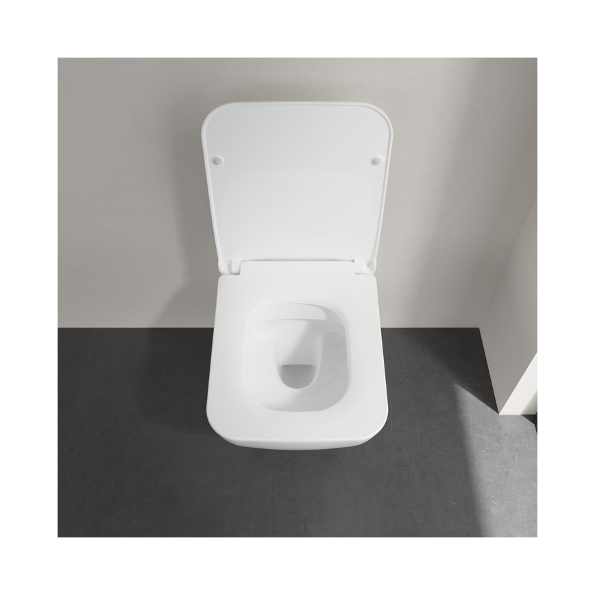 Villeroy & Boch 4611RLR1 - Wandhängendes WC mit SoftClose-Sitz VENTICELLO Keramik/weiß