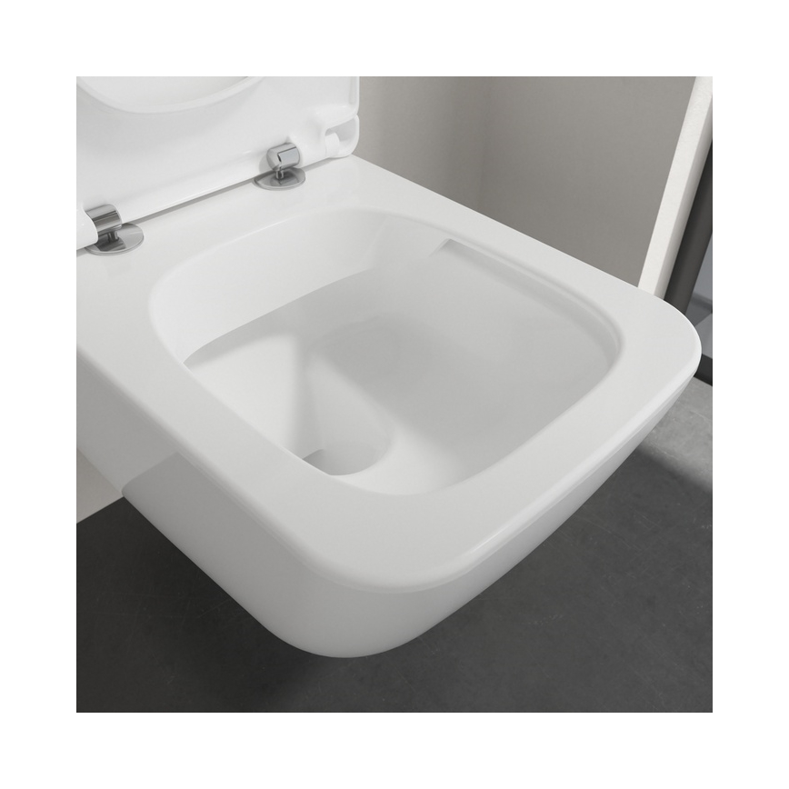 Villeroy & Boch 4611RLR1 - Wandhängendes WC mit SoftClose-Sitz VENTICELLO Keramik/weiß