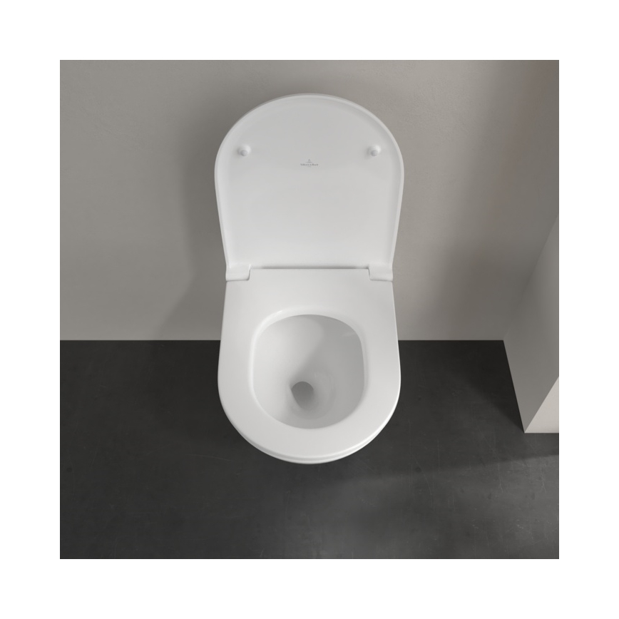 Villeroy & Boch 4670T901 - Wandhängendes WC SUBWAY 3.0 mit SoftClose-Sitz, Keramik/Weiß